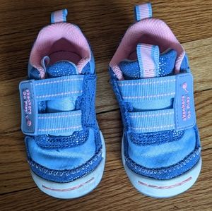 Sketchers sneakers girls 5.5 Blue and pink